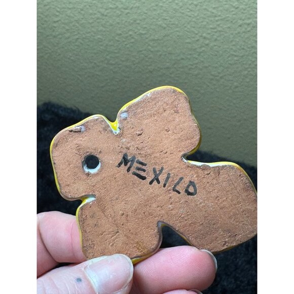 Handcrafted Mexican Ceramic Cross Ornament With Colorful Floral Design - Picture 5 of 7